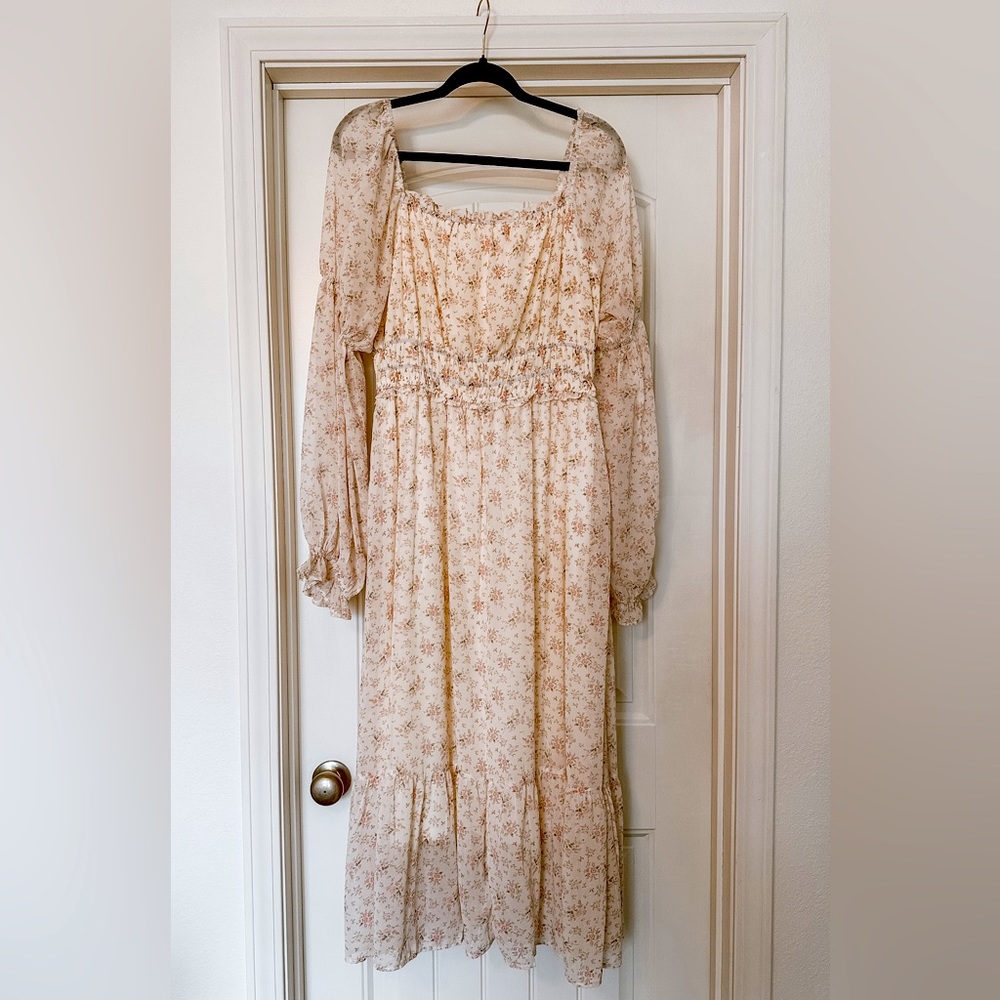 Altar’d State floral maxi dress | baby shower dress | maternity